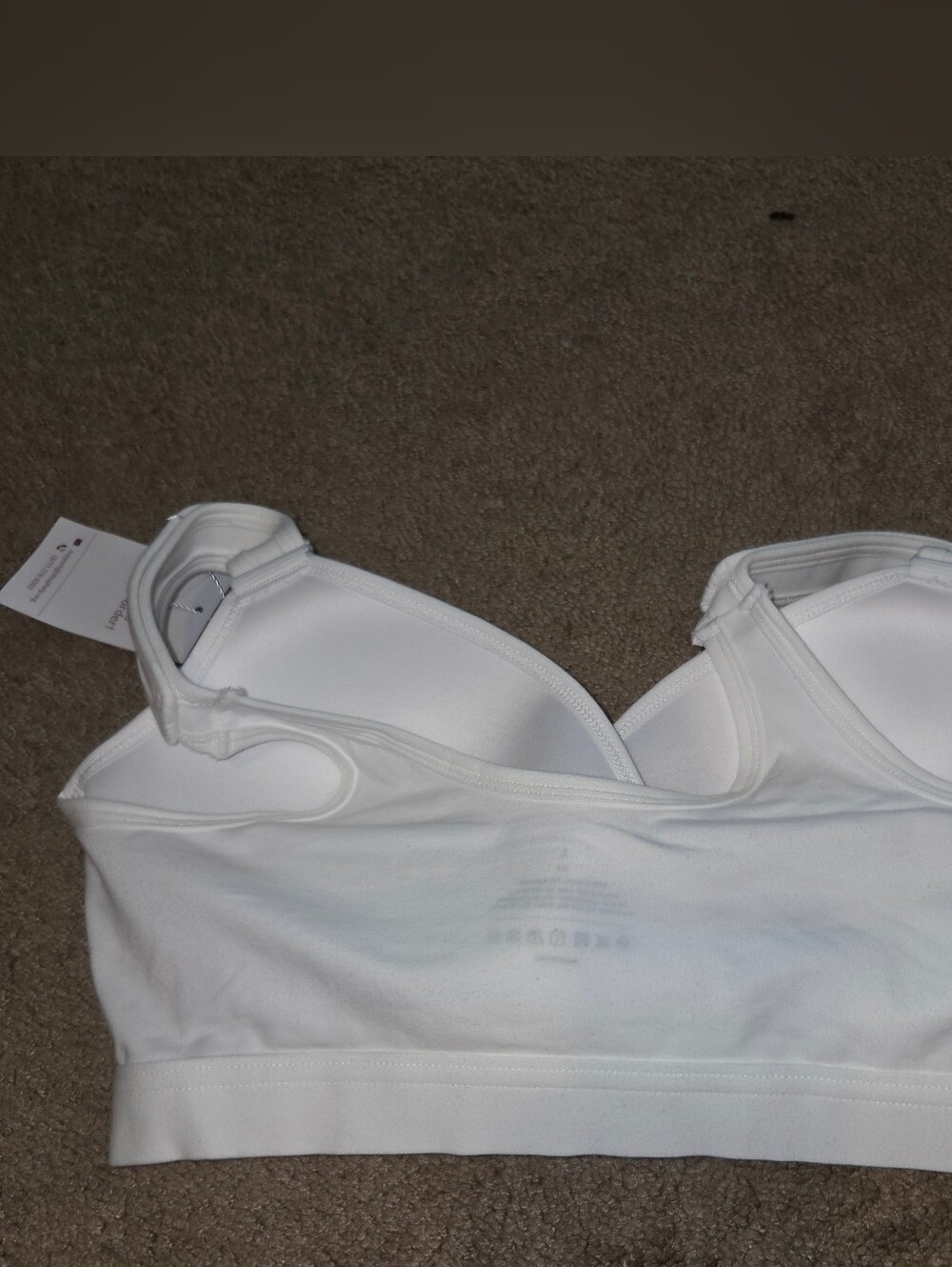 Everyday White Lace-Accent Comfort Bra - Picture 2 of 7
